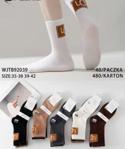 Skarpety Damskie,size 35-42,Paczka 40szt,mix kolor