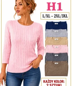 Swetry damskie,size l/xl-2/3xl,paczka 12szt,mix kolor