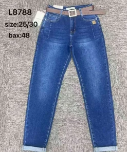 Jeansy damskie ,size 25-30,Paczka 12szt ,1kolor