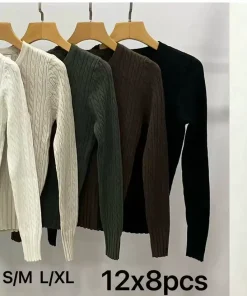 Swetry damskie,Size s/m-l/xl,paczka 8szt,mix kolor