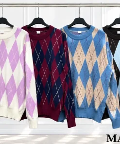 Swetry damskie,size uni,Paczka 6szt,mix kolor