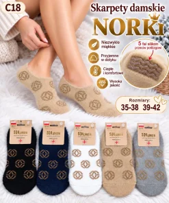 Stopki Damskie,size 35-42,paczka 50szt,mix kolor
