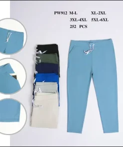 Spodnie Damskie,size xl/2xl-5/6xl,Paczka 12szt ,mix kolor