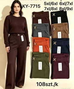 Spodnie Damsskie,size 5/6-8/9xl,Paczka 12szt,mix kolor