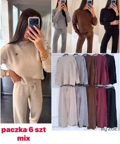 Komplety Damskie WŁOSKA,Size uni,paczka 6szt, mix kolor