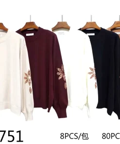 Swetry damskie ,size l/xl-xl/2xl,Paczka 10szt ,mix kolor