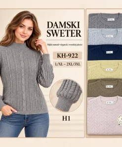 Swetry damskie ,size l/xl-2/3xl,Paczka 12szt ,mix kolor