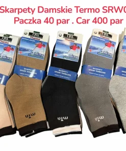 Skarpety Damskie,size 35-42,Paczka 40szt ,mix kolor