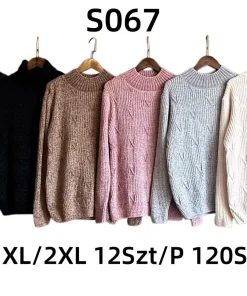 Swetry Damskie, size m/l-xl/2xl,paczka 12szt,mix kolor