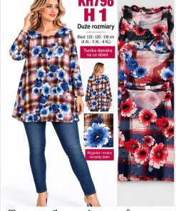 Bluzki damskie,size 4-6xl,paczka 12szt,mix kolor