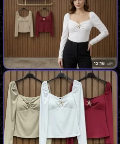 Bluzki Damskie WŁOSKA,Size uni,paczka 6szt, mix kolor