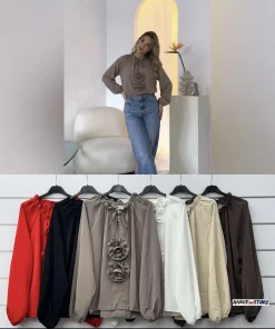 Bluzki Damskie WŁOSKA,Size uni,paczka 6szt, mix kolor