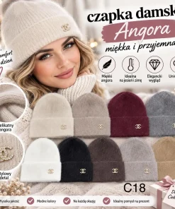 Czapki Damskie,paczka 12szt,mix kolor