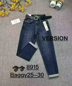 Jeansy Damskie,size 25-30,Paczka 12szt ,1kolor