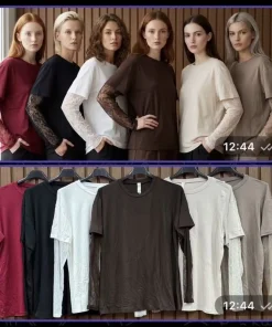 Bluzki damskie,size uni ,paczka 6szt,mix kolor