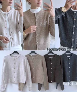 Swetry Damskie WŁOSKA,Size uni,paczka 6szt, mix kolor