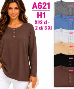 Bluzki damskie,size l/xl-2/3xl,paczka 12szt,mix kolor