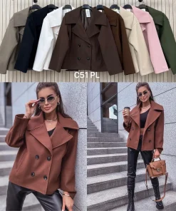 Kurtki Damskie WŁOSKA,Size uni,paczka 6szt, mix kolor