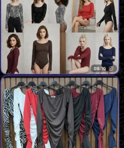 Bluzki damskie,size uni,paczka 6szt,mix kolor