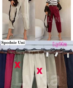 Spodnie Damskie WŁOSKA,Size uni,paczka 6szt, mix kolor