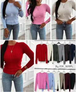 Swetry damskie,size uni,paczka 6szt,mix kolor