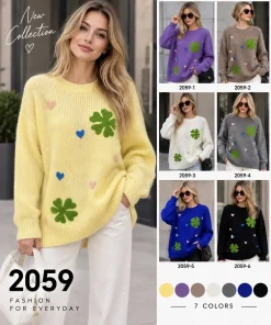 Swetry Damskie,size uni,Paczka 10szt,mix kolor