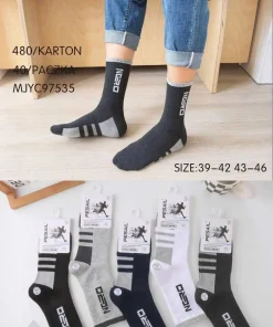 Skarpety MĘSKIE,size 39-46,Paczka 40szt ,mix kolor