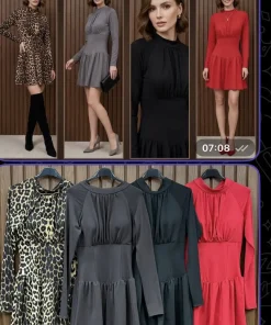 Sukienkii Damskie WŁOSKA,Size uni,paczka 6szt, mix kolor