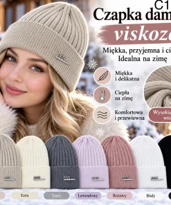 Czapki Damskie,Paczka 12szt,mix kolor