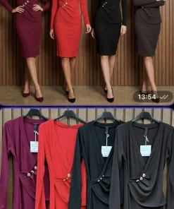 Sukienki Damskie WŁOSKA,Size uni,paczka 6szt, mix kolor