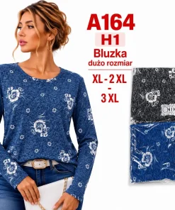 Bluzki damskie,size xl-3xl,paczka 12szt,mix kolor
