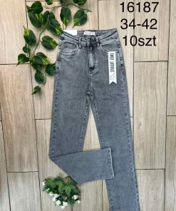 Jeansy Damskie,size 34-42,Paczka 10szt ,1 kolor