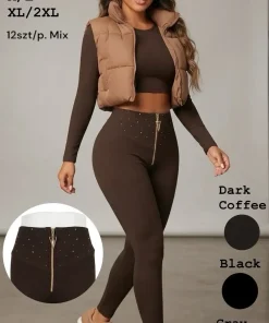 Leginsy Damskie,size s/m-xl/2xl,Paczka 12szt,mix kolor