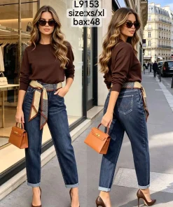 Jeansy Damskie,size xs-xl,Paczka 12szt,1kolor
