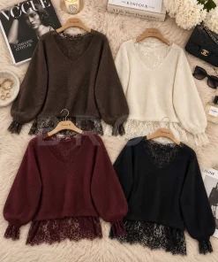 Swetry Damskie ,Size uni,paczka 6szt, mix kolor