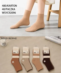 Skarpety Damskie,size 35-42,Paczka 40szt,mix kolor