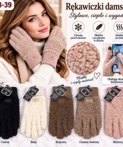 Rękawiczki Damskie,Paczka 12szt,mix kolor