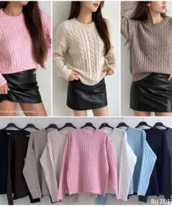 Swetry Damskie WŁOSKA,Size uni,paczka 6szt, mix kolor
