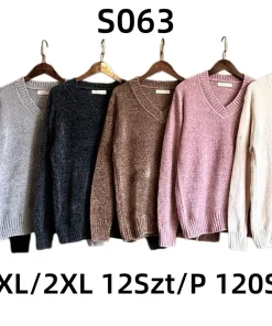 Swetry Damskie,size m/l-xl/2xl,Paczka 12szt ,mix kolor