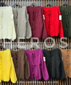 Swetry Damskie WŁOSKA,Size uni,paczka 6szt, mix kolor