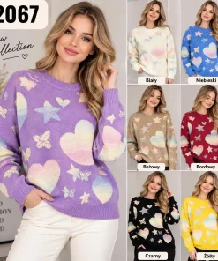 Swetry Damskie, size uni,paczka 10szt,mix kolor