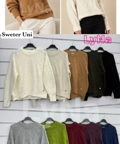 Swetry Damskie WŁOSKA,Size uni,paczka 6szt, mix kolor