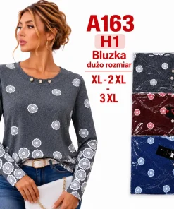 Bluzki damskie,size xl-3xl,paczka 12szt,mix kolor