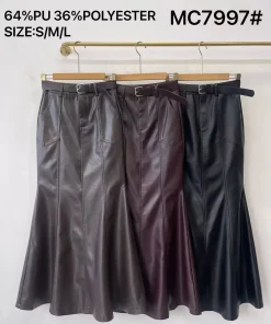 Spódnica długa Damskie, size s-l,paczka 12szt,mix kolor