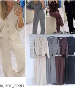 Komplety Damskie WŁOSKA,Size uni,paczka 8szt, mix kolor