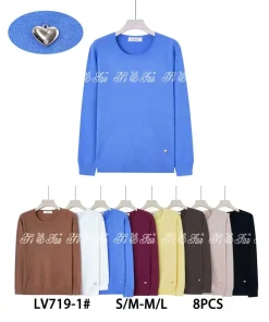 Swetry Damskie ,Size s/m-m/l,paczka 8szt, mix kolor
