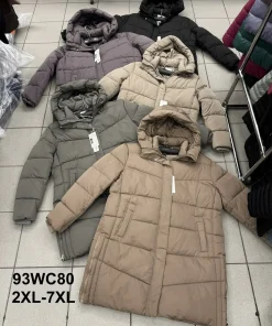 Kurtki Damskie ,Size 2xl-7xl,paczka 6szt, 1kolor