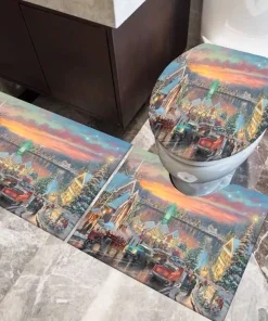 Komplet Dywan do toalety Rozmair : 35/65 + 60/90
