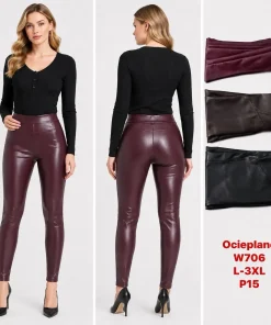 Spodnie skórzane Damskie,size l-3xl,Paczka 12szt,mix kolor