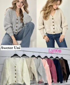 Swetry Damskie WŁOSKA,Size uni,paczka 6szt, mix kolor